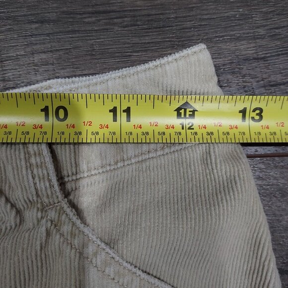 H&M L.O.G.G. Tan Corduroy Carpenter Mini Skirt Sz 12-13 Young Girl - Picture 4 of 12